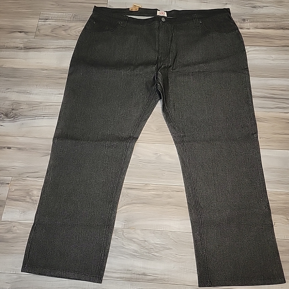 NWOT Noiz Jeans Mens 50X32 Black Denim Relaxed‎ Fit Straight Leg